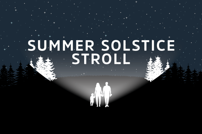 Summer Solstice Stroll logo.