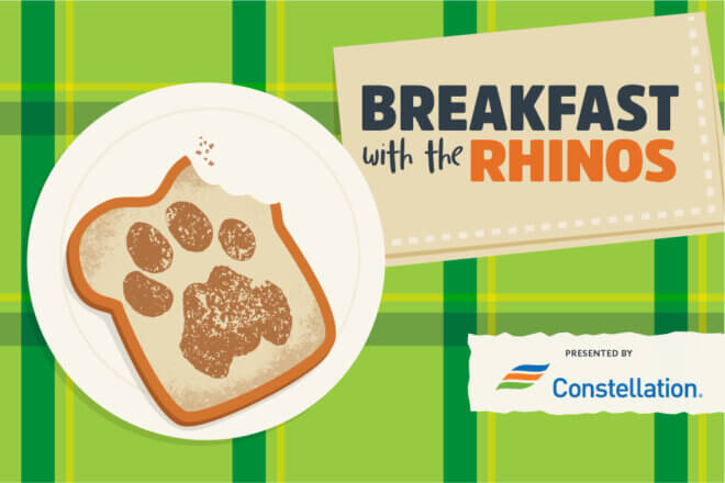 Breakfast with the rhinos